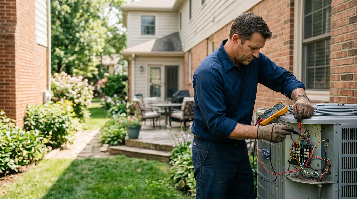 HVAC technician working near Port Royal, KY